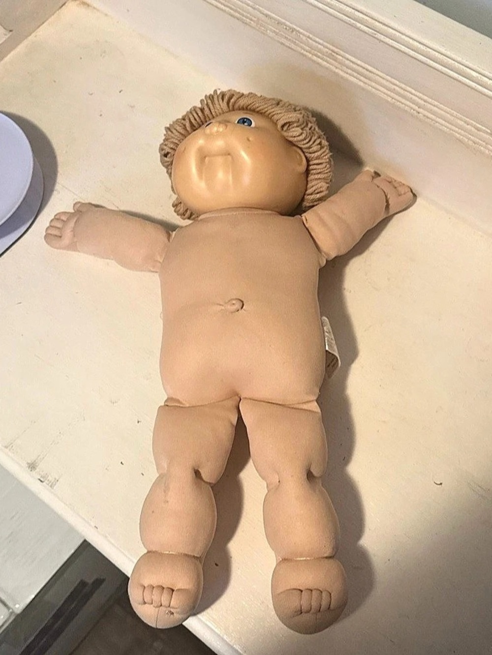 Cabbage Patch Kids Doll Vintage 1985 Boy Blonde Hair Blue Eyes Head Mold #2